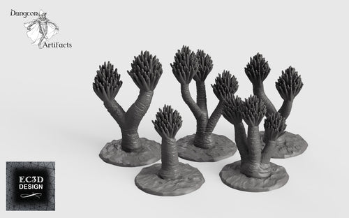 Yucca Trees - 28mm 32mm Empire of Scorching Sands Wargaming Terrain D&D, DnD