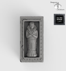 Egyptian Sarcophagus - 28mm 32mm Empire of Scorching Sands Wargaming Terrain D&D, DnD