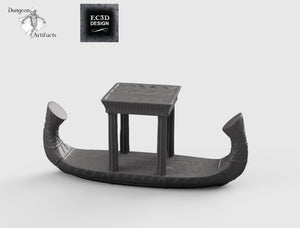 Egyptian Barge - 28mm 32mm Empire of Scorching Sands Wargaming Terrain D&D DnD