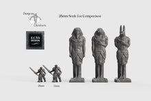 Load image into Gallery viewer, Egyptian Statues - 15mm 28mm 32mm 42mm Empire of Scorching Sands Wargaming Terrain D&amp;D, DnD