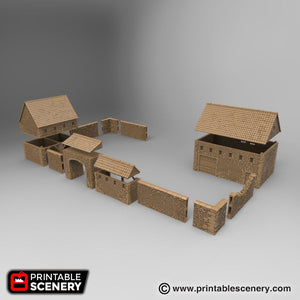 The Farm -  15mm 28mm 32mm Time Warp Wargaming Terrain Scatter D&D, DnD
