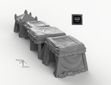 Load image into Gallery viewer, Small Desert Tent Set - 15mm 28mm 32mm Empire of Scorching Sands Wargaming Terrain D&amp;D, DnD