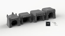 Load image into Gallery viewer, Small Desert Tent Set - 15mm 28mm 32mm Empire of Scorching Sands Wargaming Terrain D&amp;D, DnD