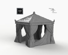 Load image into Gallery viewer, Desert Bazaar Tent - 15mm 28mm 32mm Empire of Scorching Sands Wargaming Terrain D&amp;D, DnD