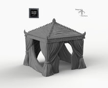 Load image into Gallery viewer, Desert Bazaar Tent - 15mm 28mm 32mm Empire of Scorching Sands Wargaming Terrain D&amp;D, DnD