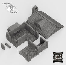 Load image into Gallery viewer, Cottage - 15mm 28mm 32mm City of Tarok Wargaming Terrain Scatter D&amp;D DnD