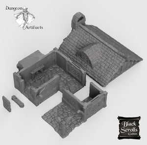 Cottage - 15mm 28mm 32mm City of Tarok Wargaming Terrain Scatter D&D DnD