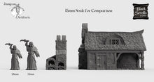 Load image into Gallery viewer, Cottage and Bakery - 15mm 28mm 32mm City of Tarok Wargaming Terrain Scatter D&amp;D DnD