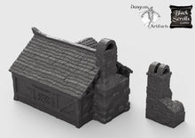 Load image into Gallery viewer, Cottage and Bakery - 15mm 28mm 32mm City of Tarok Wargaming Terrain Scatter D&amp;D DnD