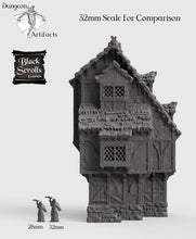 Load image into Gallery viewer, Medieval Home - 15mm 28mm 32mm City of Tarok Wargaming Terrain Scatter D&amp;D DnD