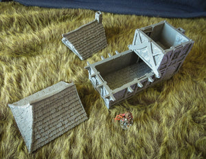 Small House - 15mm 28mm 32mm City of Tarok Wargaming Terrain Scatter D&D DnD