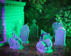 Mausoleum and Tombstones - 15mm 28mm 32mm City of Tarok Wargaming Terrain Scatter D&D DnD