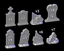 Load image into Gallery viewer, Mausoleum and Tombstones - 15mm 28mm 32mm City of Tarok Wargaming Terrain Scatter D&amp;D DnD
