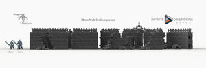 Modular Wall Set - 28mm 32mm Wightwood Abbey Wargaming Tabletop Scatter Miniatures Terrain D&D, DnD