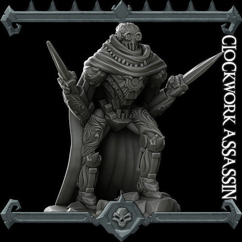 Clockwork Assassin - Wargaming Miniatures Monster Rocket Pig Games D&D, DnD