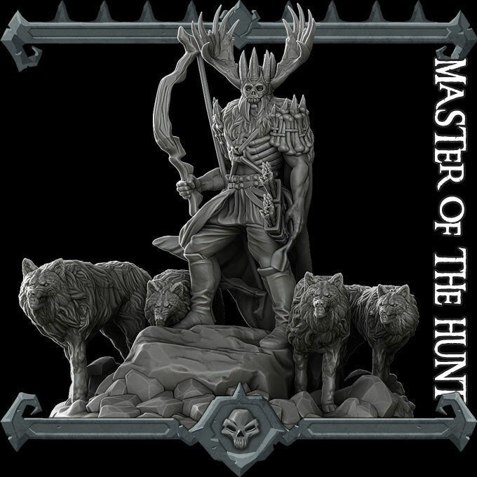 Master of the Hunt - Wargaming Miniatures Wild Hunt Monster Rocket Pig Games D&D, DnD