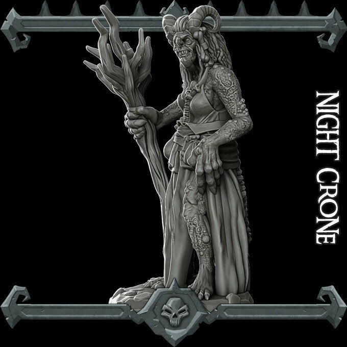 Night Crone - Wargaming Miniatures Monster Rocket Pig Games D&D, DnD