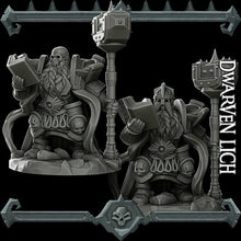 Load image into Gallery viewer, Dwarven Lich - Wargaming Miniatures Monster Rocket Pig Games D&amp;D, DnD