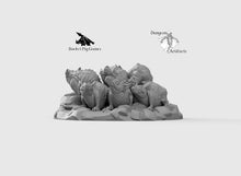 Load image into Gallery viewer, Dreg Rat Swarm - Wargaming Miniatures Monster Rocket Pig Games D&amp;D, DnD