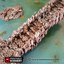 Load image into Gallery viewer, Grotto Ramps and Columns - 28mm 32mm Clorehaven and the Goblin Grotto Mushroom Wargaming Terrain Scatter D&amp;D DnD