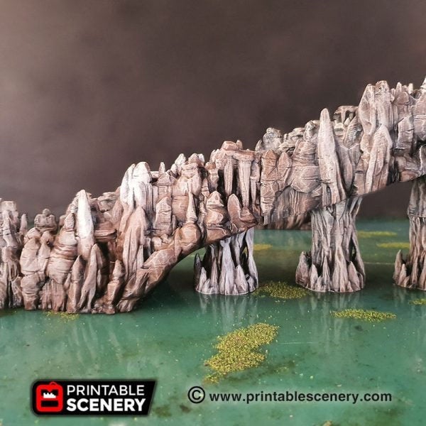 Grotto Ramps and Columns - 28mm 32mm Clorehaven and the Goblin Grotto Mushroom Wargaming Terrain Scatter D&D DnD