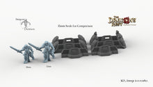 Load image into Gallery viewer, Sci-Fi Defense Barricades - 15mm 28mm 32mm Dragon&#39;s Rest Wargaming Terrain Scatter D&amp;D DnD