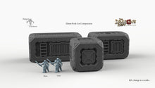 Load image into Gallery viewer, Sci-Fi Scatter Containers - 15mm 28mm 32mm Dragon&#39;s Rest Wargaming Terrain D&amp;D DnD