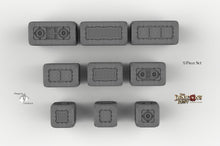 Load image into Gallery viewer, Sci-Fi Scatter Containers - 15mm 28mm 32mm Dragon&#39;s Rest Wargaming Terrain D&amp;D DnD