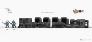 Sci-Fi Barracks Furniture Set - 28mm 32mm Dragon's Rest Wargaming Terrain Scatter D&D DnD