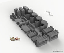 Load image into Gallery viewer, Sci-Fi Barracks Furniture Set - 28mm 32mm Dragon&#39;s Rest Wargaming Terrain Scatter D&amp;D DnD