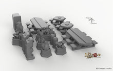 Load image into Gallery viewer, Sci-Fi Canteen Set - 28mm 32mm Dragon&#39;s Rest Wargaming Terrain Scatter D&amp;D DnD