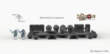 Load image into Gallery viewer, Sci-Fi Headquarters Set - 28mm 32mm Dragon&#39;s Rest HQ Wargaming Terrain Scatter D&amp;D DnD