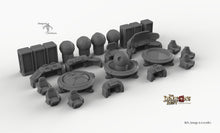 Load image into Gallery viewer, Sci-Fi Headquarters Set - 28mm 32mm Dragon&#39;s Rest HQ Wargaming Terrain Scatter D&amp;D DnD