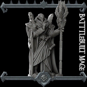 Battlebuilt Mage - Wargaming Miniatures Monster Rocket Pig Games D&D, DnD