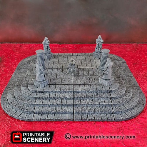 Modular Stone Dais - 28mm 32mm Clorehaven and the Goblin Grotto Wargaming Terrain Scatter D&D DnD