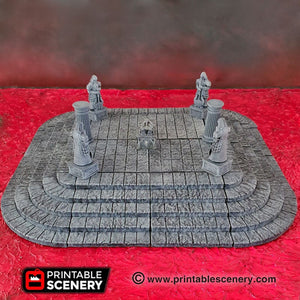 Modular Stone Dais - 28mm 32mm Clorehaven and the Goblin Grotto Wargaming Terrain Scatter D&D DnD