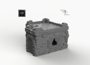 Small Desert House B - 15mm 28mm 32mm Empire of Scorching Sands Wargaming Terrain D&D, DnD