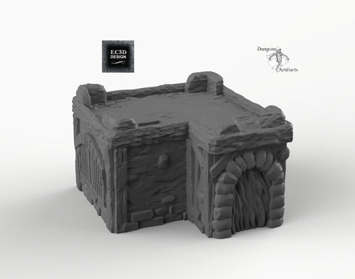 Small Desert House B - 15mm 28mm 32mm Empire of Scorching Sands Wargaming Terrain D&D, DnD