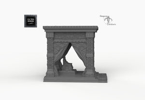 Ornate Throne Dais - 28mm 32mm Empire of Scorching Sands Wargaming Terrain D&D, DnD