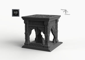 Ornate Throne Dais - 28mm 32mm Empire of Scorching Sands Wargaming Terrain D&D, DnD