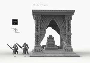 Ornate Throne Dais - 28mm 32mm Empire of Scorching Sands Wargaming Terrain D&D, DnD