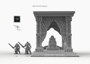 Ornate Throne Dais - 28mm 32mm Empire of Scorching Sands Wargaming Terrain D&D, DnD