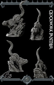 Clockwork Panther - Wargaming Miniatures Monster Rocket Pig Games D&D, DnD