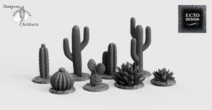 Cacti and Desert Plants - 28mm 32mm Empire of Scorching Sands Wargaming Terrain D&D, DnD