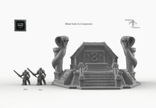 Load image into Gallery viewer, Snake Altar - 15mm 28mm 32mm Empire of Scorching Sands Wargaming Terrain D&amp;D, DnD