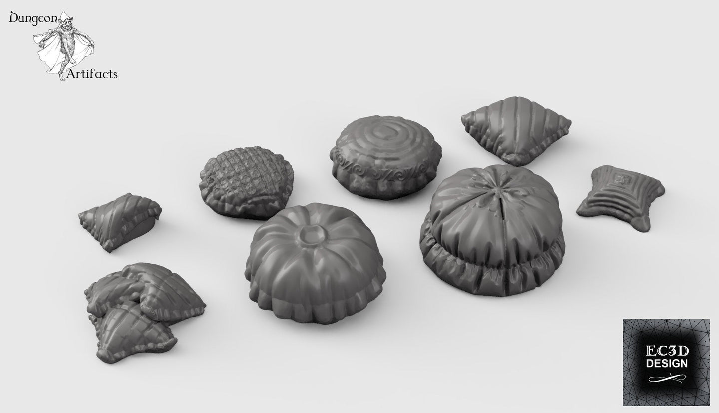 Cushion Set - 28mm 32mm Empire of Scorching Sands Wargaming Terrain D&D, DnD