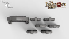 Load image into Gallery viewer, Dungeon Door Set - 28mm 32mm Dragon&#39;s Rest Wargaming Terrain Scatter D&amp;D DnD