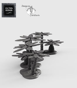 Palm Trees - 15mm 28mm 32mm Empire of Scorching Sands Wargaming Terrain D&D, DnD