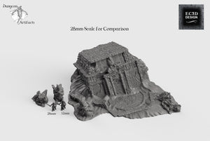 Sinking Tomb - 15mm 28mm 32mm Empire of Scorching Sands Wargaming Terrain D&D, DnD