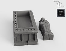 Load image into Gallery viewer, Egyptian Sarcophagus - 28mm 32mm Empire of Scorching Sands Wargaming Terrain D&amp;D, DnD